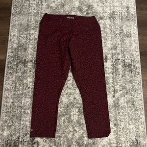 NOBULL Red Leopard Print Leggings